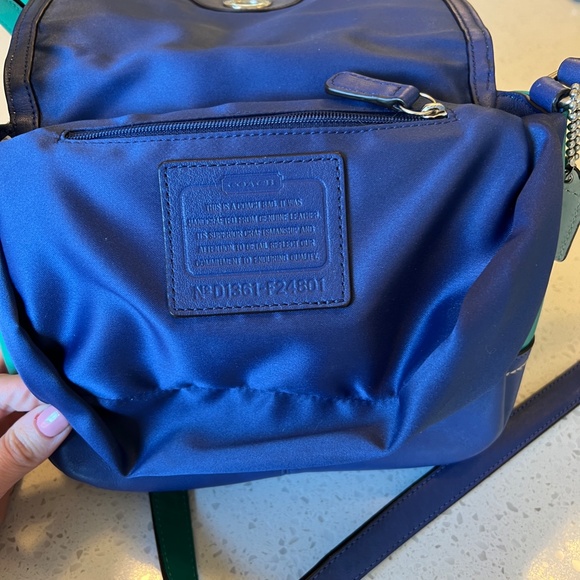 Coach PARK COLORBLOCK VIOLET (COACH F24801) SILVER/FRENCH BLUE MULTI - Picture 14 of 16